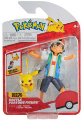 Pokémon Set figurine de actiune, Pokemon, Ash & Pikachu, 2buc (PKW2473) Figurina
