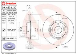 BREMBO Disc frana BREMBO 09. A532.21