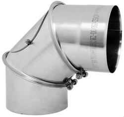 DARCO állítható Saválló Könyök 180 Mm 90° 0, 8 Mm