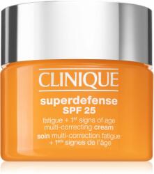 Clinique Superdefense SPF 25 Fatigue + 1st Signs Of Age Multi-Correcting Cream Crema impotriva primelor semne de imbatranire pentru ten gras și mixt SPF 25 50 ml