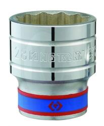 KING TONY Dugókulcs - crowafej 1/2", 12 szög normál 36 mm King Tony ( 433036MR )