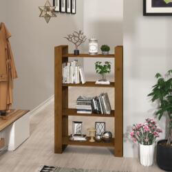 vidaXL Bibliotecă/Separator cameră maro miere 80x35x125 cm lemn masiv (813907) Biblioteca