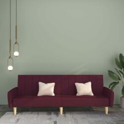 vidaXL Canapea extensibilă cu 2 locuri, violet, textil (337534) Canapea
