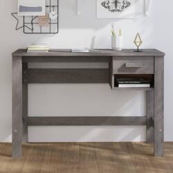 vidaXL Birou „HAMAR, gri deschis, 110x40x75 cm, lemn masiv de pin (340459)