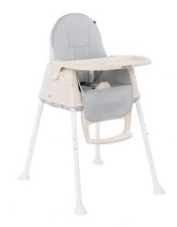 KikkaBoo Стол за хранене Creamy 3в1 Grey