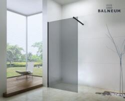 Balneum Walk-In zuhanyfal fekete profillal füst üveggel 140 (BL-101-140B)