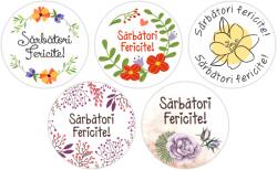 Label Print Rola etichete autoadezive personalizate, Sarbatori fericite, diametru 40 mm, 1000 buc rola (06905631017101)