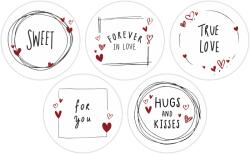 Label Print Rola etichete autoadezive personalizate, Buline Love , diametru 40 mm, 1000 buc rola (06905631029501)