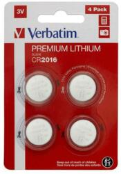 Verbatim Gombelem, CR2016, 4 db, VERBATIM Premium (VECR20164) (49531)