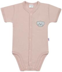 NEW BABY Baba pamut patentos body New Baby BrumBrum old pink - babyboxstore