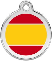 Red Dingo Rozsdamentes spanyol zászló mintás acél biléta