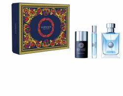 Versace Versace pour Homme Ajándékszett, Eau de Toilette 100ml + Eau de Toilette 10ml + Deostick 75ml, férfi