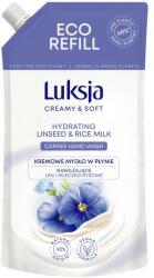 Luksja Săpun-cremă lichid In și Lapte de orez - Luksja Creamy & Soft Hydrating Linseed & Rice Milk Caring Hand Wash 400 ml