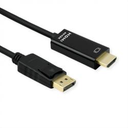 Roline Cablu Displayport la HDMI 4K60Hz cu HDR 2m T-T Slim, Roline 11.04. 5996 (11.04.5996-10)