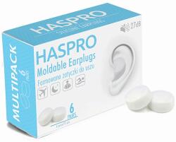 Haspro Dopuri de urechi din silicon HASPRO 6P, albe