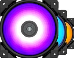 PCCOOLER HALO 3in1 KIT RGB LED PWM 120x120x25mm