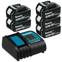 Makita Set incarcator si acumulator Makita BL1830 + DC18RC 18 V | 3 Ah (5x632G12-3+1x195584-2)