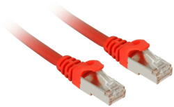 Sharkoon patch network cable SFTP, RJ-45, with Cat. 7a raw cable (red, 10 meters) - vexio