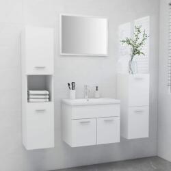 vidaXL Set mobilier de baie, alb, lemn prelucrat (3071090)