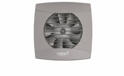CATA uc-10 hygro silver ventilátor utószellőztető és páraérzékelő funkcióval, fordulatszám állítási lehetőséggel, pillangószeleppel, szürke (01201200)