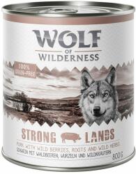 Wolf of Wilderness Wolf of Wilderness Pachet economic: 24 x 800 g - Strong Lands Porc