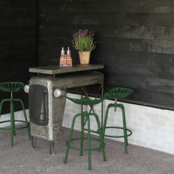 Esschert Design Scaun de bar tip tractor, verde IH042 (442364)