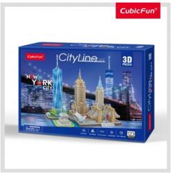 CubicFun Puzzle 3D New York 123 Piese Cubicfun ACUMC255h Puzzle
