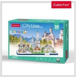 CubicFun Puzzle 3D Bavaria 178 Piese Cubicfun ACUMC267h Puzzle