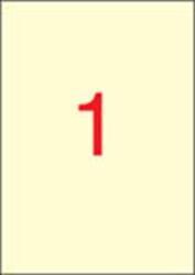 APLI Etikett, 210x297 mm, színes, APLI, krémszínű, 20 etikett/csomag (LCA11802) - tutitinta