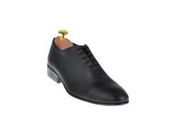 Ellion Pantofi barbati eleganti din piele naturala negri, SCORPION, 024CROCOMIC (024CROCOMIC)