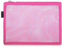 MAKEUP Trusă cosmetică Pink mesh, roz, 23x15 cm - MAKEUP