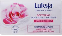 Luksja Săpun emolient cu trandafir și proteine din lapte - Luksja Creamy & Soft Softening Rose & Milk Proteins Caring Bar Soap 90 g