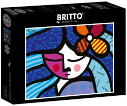 Bluebird Puzzle 1000 db-os puzzle - Romero Britto - Girl with flower (90019) (90019)