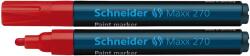 Schneider Marker cu vopsea SCHNEIDER Maxx 270, varf rotund 1-3mm - rosu (S-127002) - officeclass