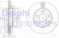 DELPHI Disc frana DELPHI BG3909 (BG3909) - automobilus