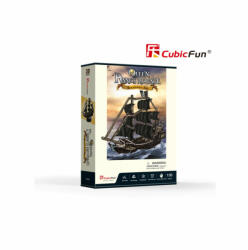 CubicFun Cubic Fun - Puzzle 3D Nava Queen Anne 100 Piese (CUT4035h) - carlatoys