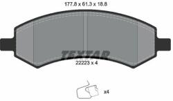 TEXTAR set placute frana, frana disc TEXTAR Q+ 2222301 (2222301)