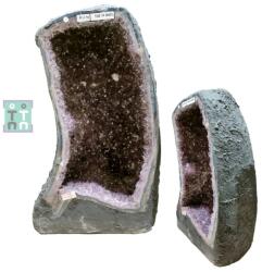 Geoda Ametist cu Calcit Naturala Brazilia - 50x34x26 cm - Unicat