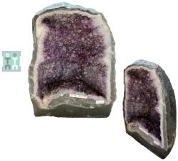  Geoda Ametist cu Calcit Naturala Brazilia - 43x32x19 cm - Unicat