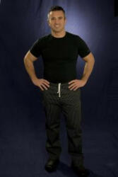 Egochef Szakácsnadrág EGOchef SIR - vékony fehér csíkos , 100% pamut, 4XL