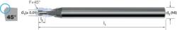 MIKRON 175210 2, 00 Mikromaró, Tömör keményfém CrazyMill Cool, 1, 5 × D, védő élletöréssel, eXedurSL