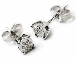 Royal Jewellers Fehérarany fülbevaló, gyémántokkal - silvertime - 137 500 Ft