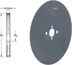 Rekord 152380 275X2, 5X32 Fém körfűrésztárcsa, HSS-Co, durva fogazású HZ, fogosztás 7/8