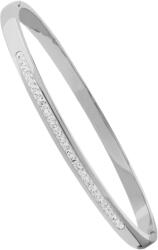Silver Style Tömör acél karkötő cirkóniákkal JVD, ezüst