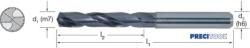PREMUS 102810 9, 40-HA Nagyteljesítményű fúró, Tömör keményfém száralak HA/HB/HE 5 × D