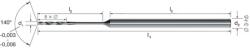 MIKRON 102445 0107 Mikrofúró, Tömör keményfém, 20 × D