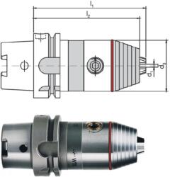 WTE 242320, 875 CNC precíziós fúrótokmány, DIN 69893 A