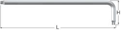 Wiha 505527 T27 TORX-Imbuszkulcs készlet, hosszú