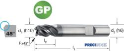 PREMUS 175484 7, 00 Nagyteljesítményű maró-GP, rövid élletöréssel ALCRONA