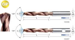 PREMUS 103457 11, 90 Nagyteljesítményű fúró-GP, Tömör keményfém, TiAlN, HB száralak 5 × D, belső hűtéssel